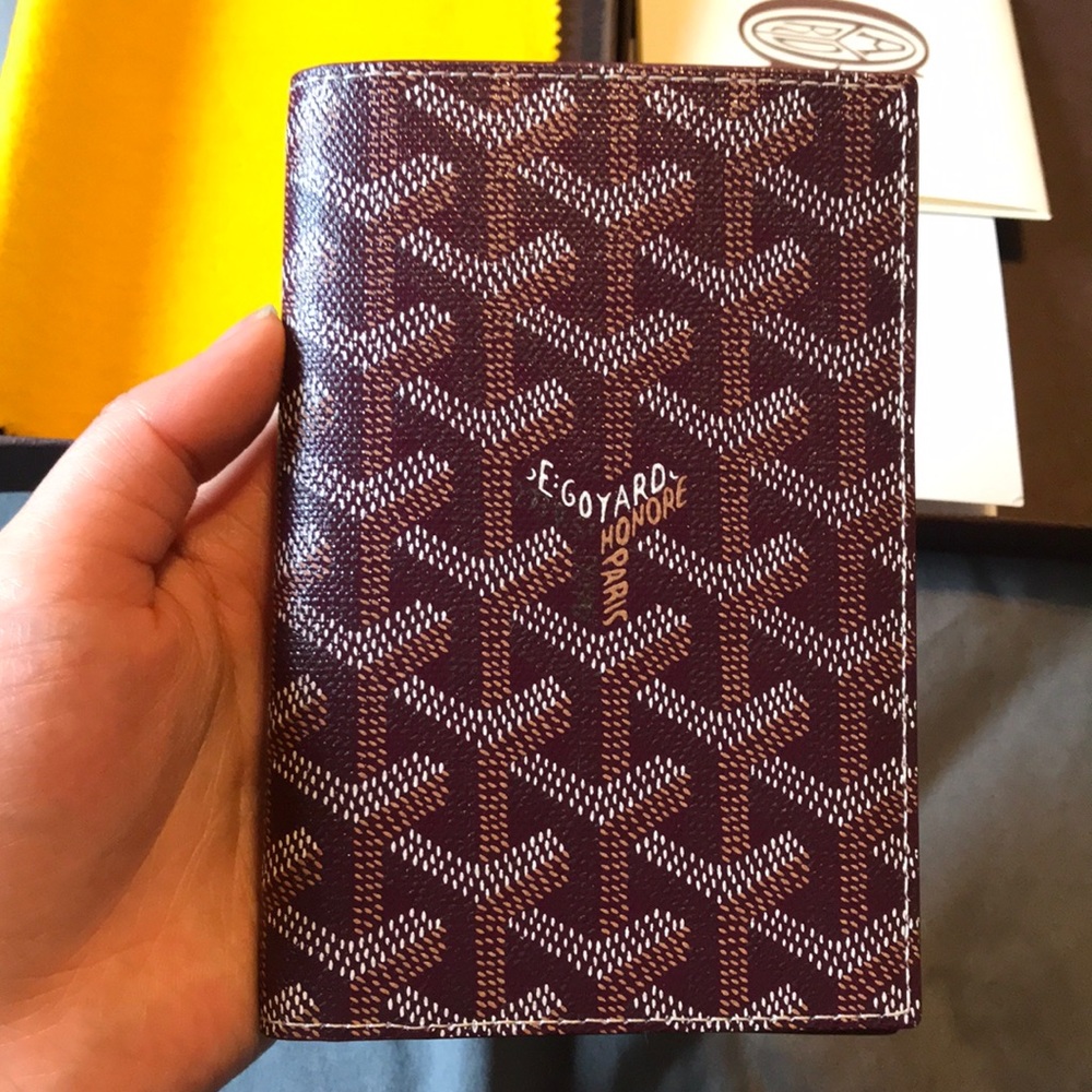 Goyard passport holder
